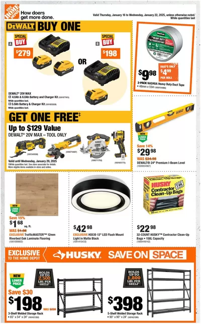 Home Depot catalogue | Exclusive bargains | 2025-01-16 - 2025-01-22