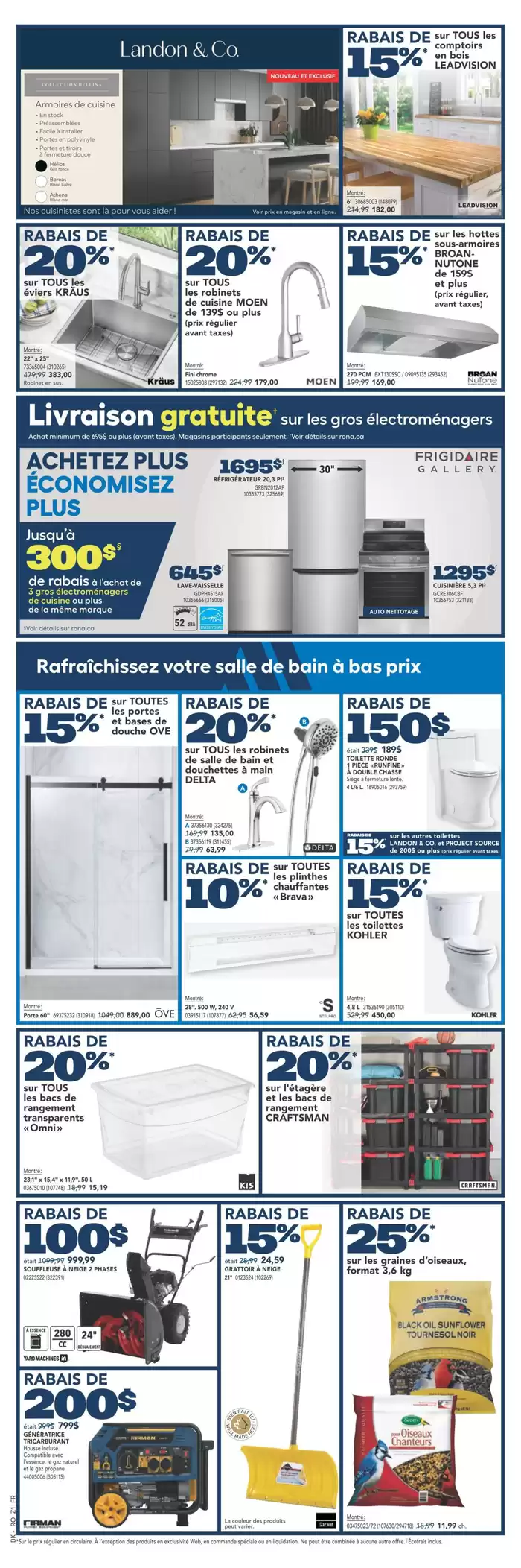 RONA catalogue in Drummondville | Top offers for smart savers | 2025-01-16 - 2025-01-22