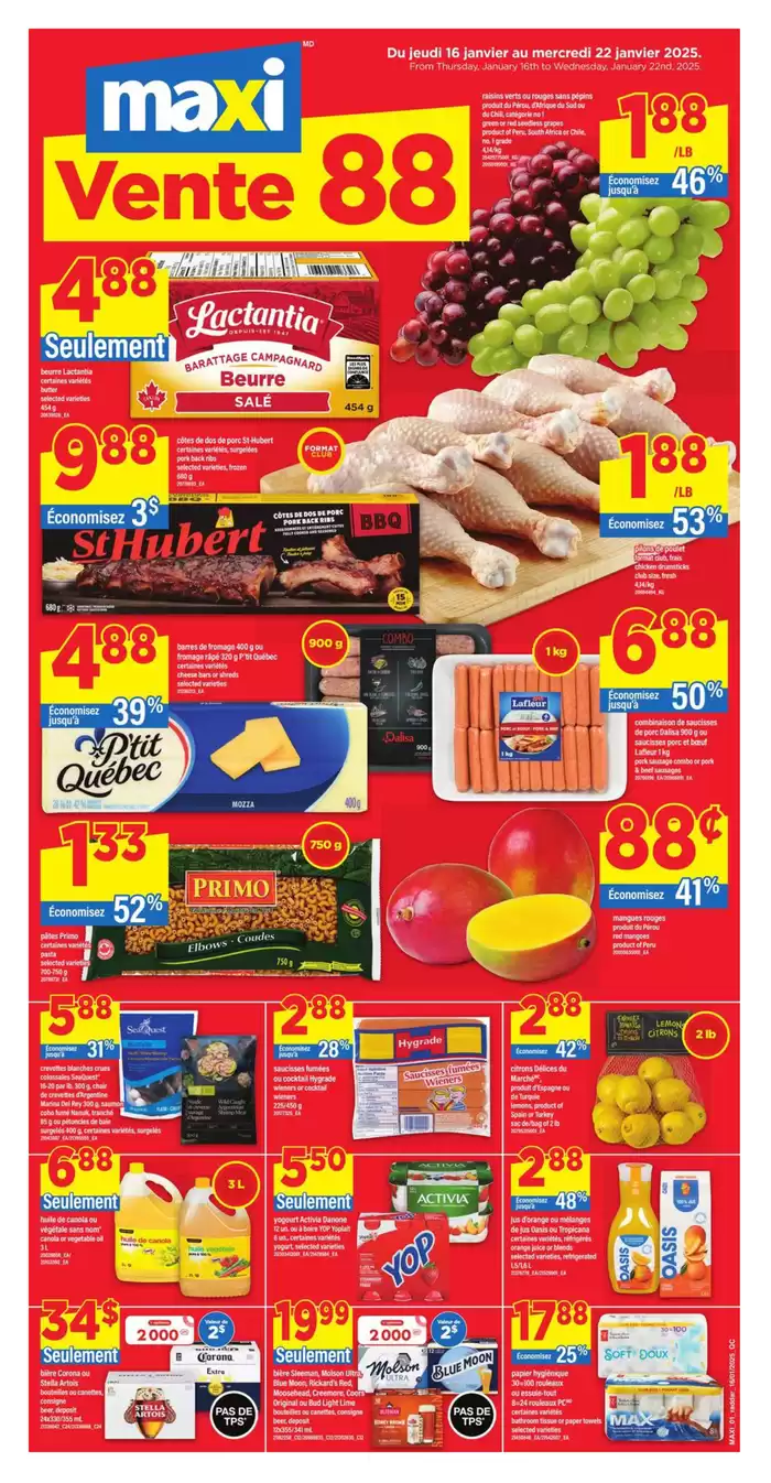 Maxi catalogue in Shawinigan | Our best deals for you | 2025-01-16 - 2025-01-22