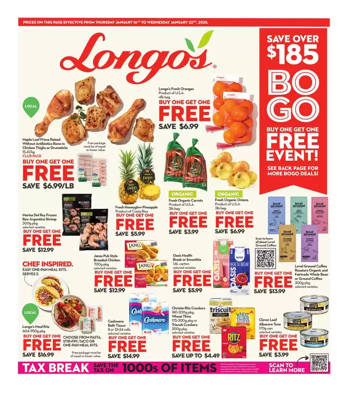 Longo's catalogue in Stouffville | Weekly Flyer | 2025-01-16 - 2025-01-22