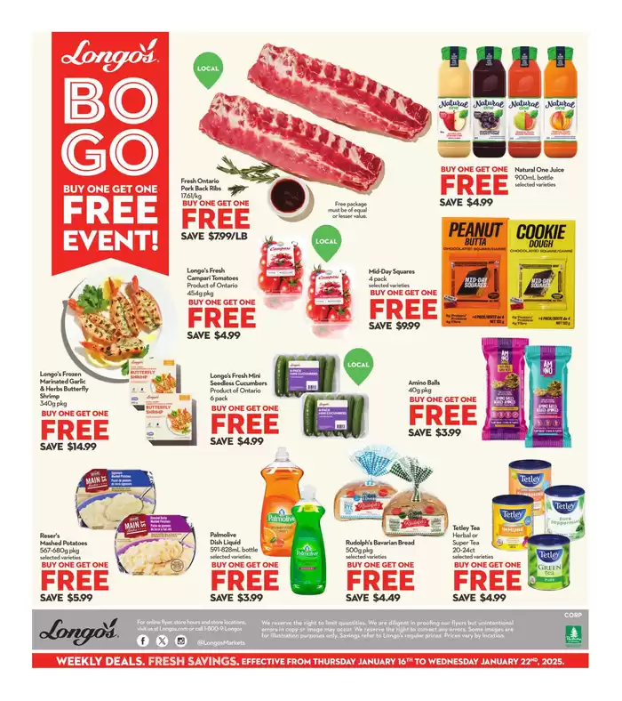 Longo's catalogue in Stouffville | Weekly Flyer | 2025-01-16 - 2025-01-22