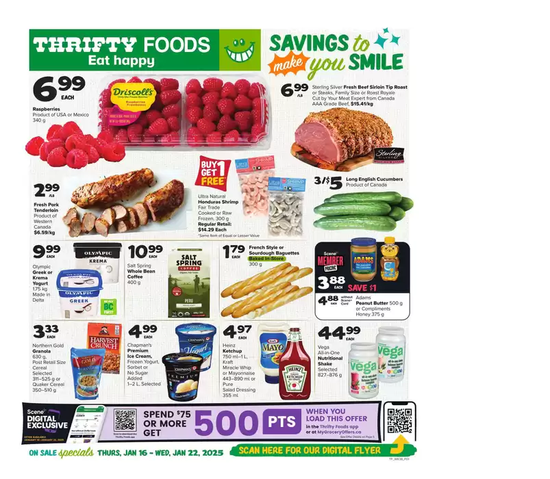 Thrifty Foods catalogue in Duncan | Exclusive bargains | 2025-01-16 - 2025-01-22