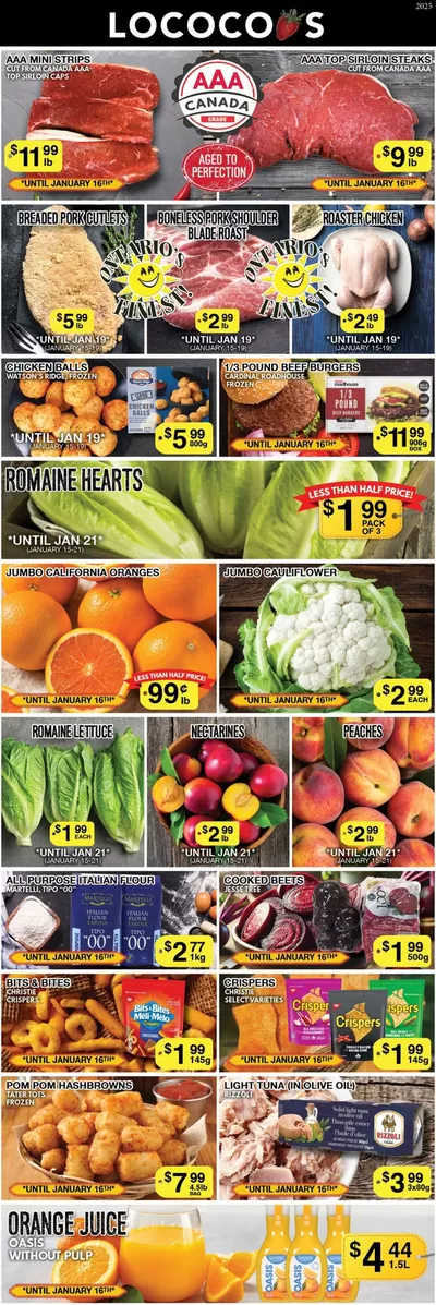 Lococos catalogue in Brantford | Lococos Weekly ad | 2025-01-15 - 2025-01-19