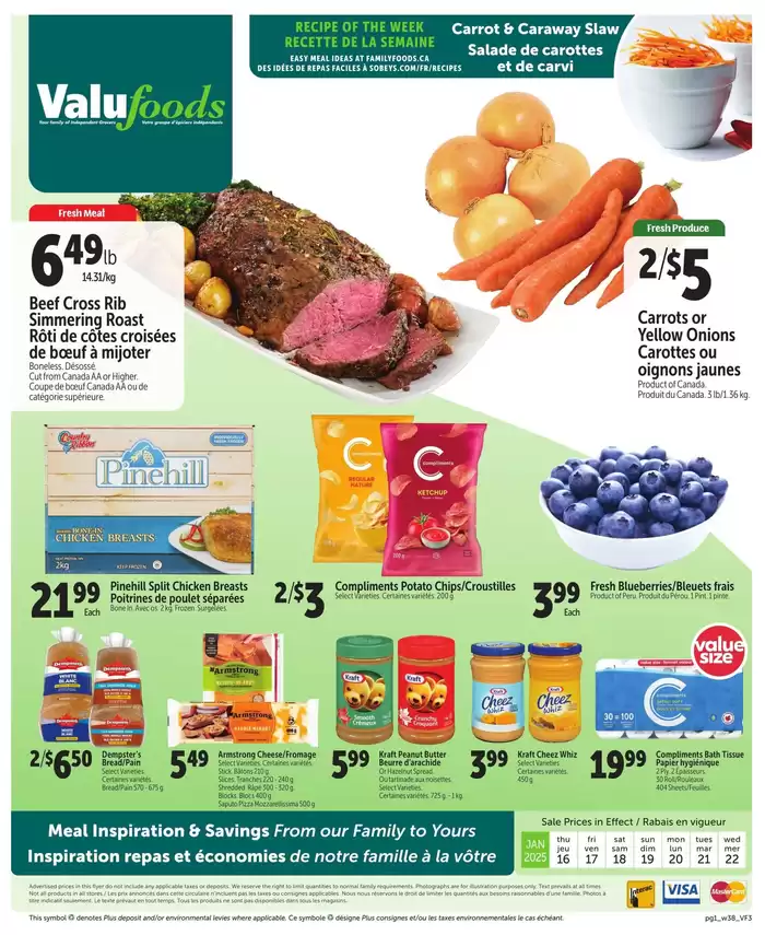 ValuFoods catalogue in Halifax | Meal Inspiration & Savings | 2025-01-16 - 2025-01-22