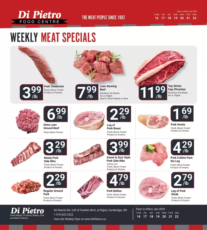 Di Pietro catalogue in Kitchener | Top Specials This Week | 2025-01-16 - 2025-01-22