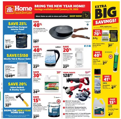 Home Hardware catalogue in Saint-Joseph-de-Beauce | Great discounts on selected products | 2025-01-16 - 2025-01-29