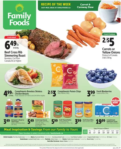 Grocery offers in Trochu | Attractive special offers for everyone in Family Foods | 2025-01-16 - 2025-01-23