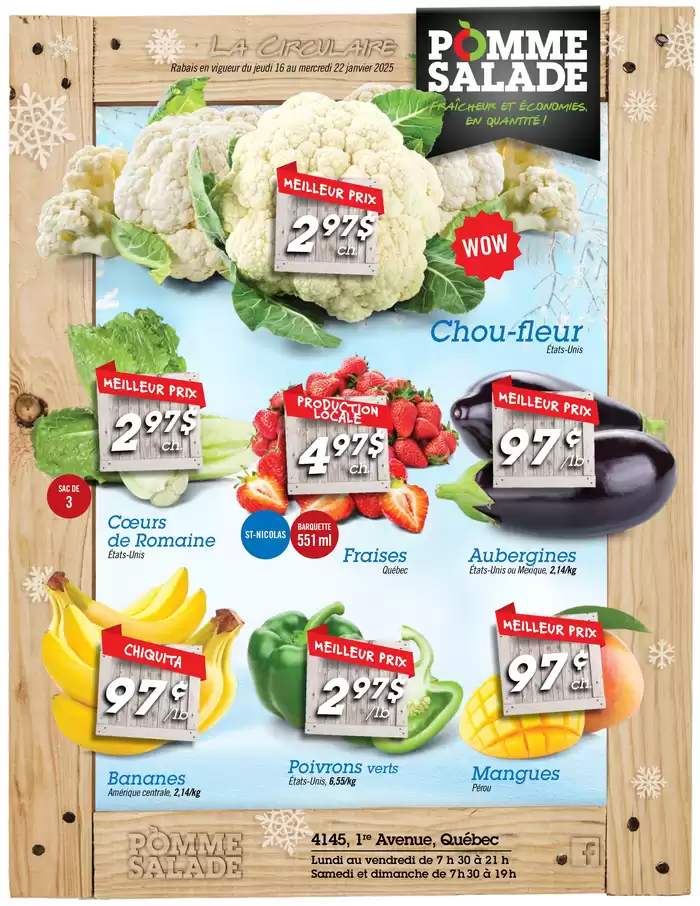 Pomme Salade catalogue in Quebec | Top offers for all bargain hunters | 2025-01-16 - 2025-01-22