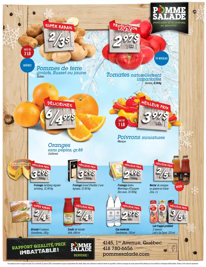 Pomme Salade catalogue in Quebec | Top offers for all bargain hunters | 2025-01-16 - 2025-01-22