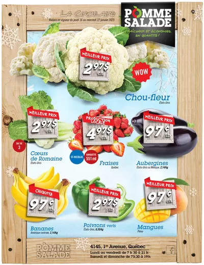 Grocery offers in Saint-Augustin-de-Desmaures | Top offers for all bargain hunters in Pomme Salade | 2025-01-16 - 2025-01-22