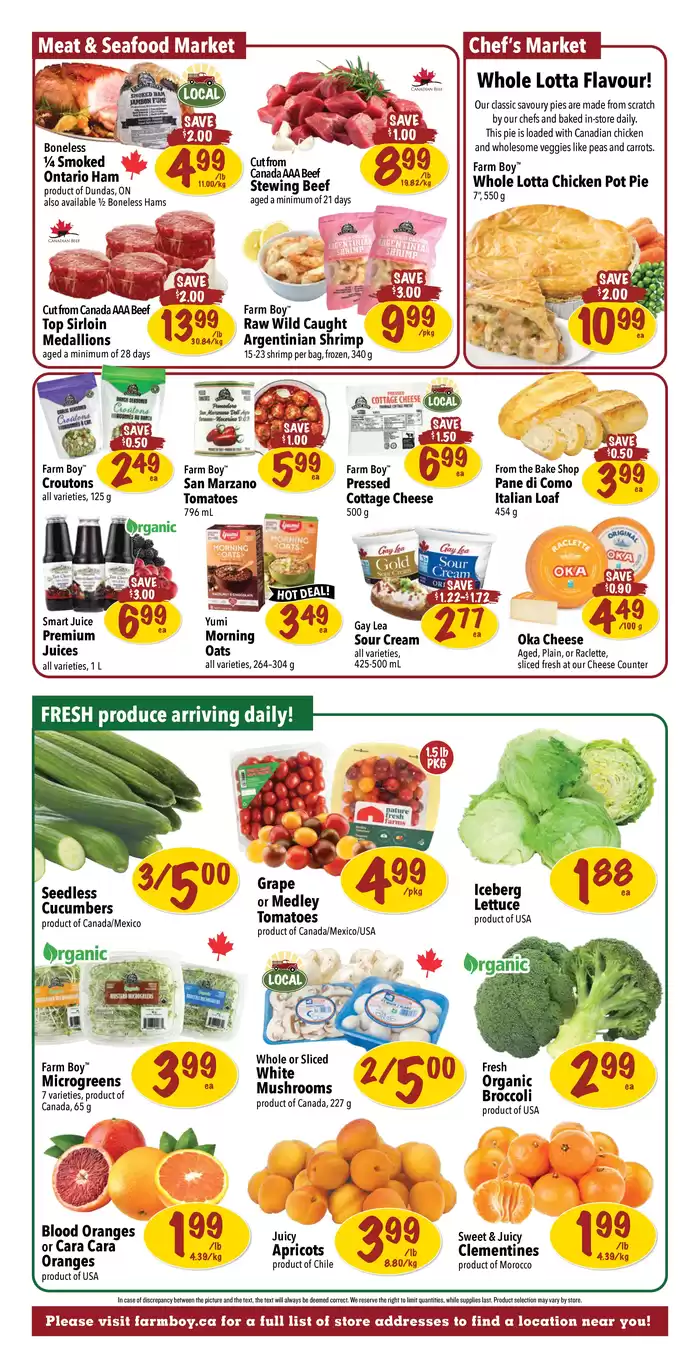 Farm Boy catalogue in Ottawa | Farm Boy weekly flyer | 2025-01-16 - 2025-01-22