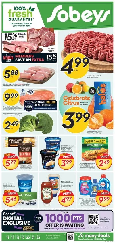 Sobeys catalogue in Head of Jeddore | Sobeys Weekly ad | 2025-01-16 - 2025-01-22