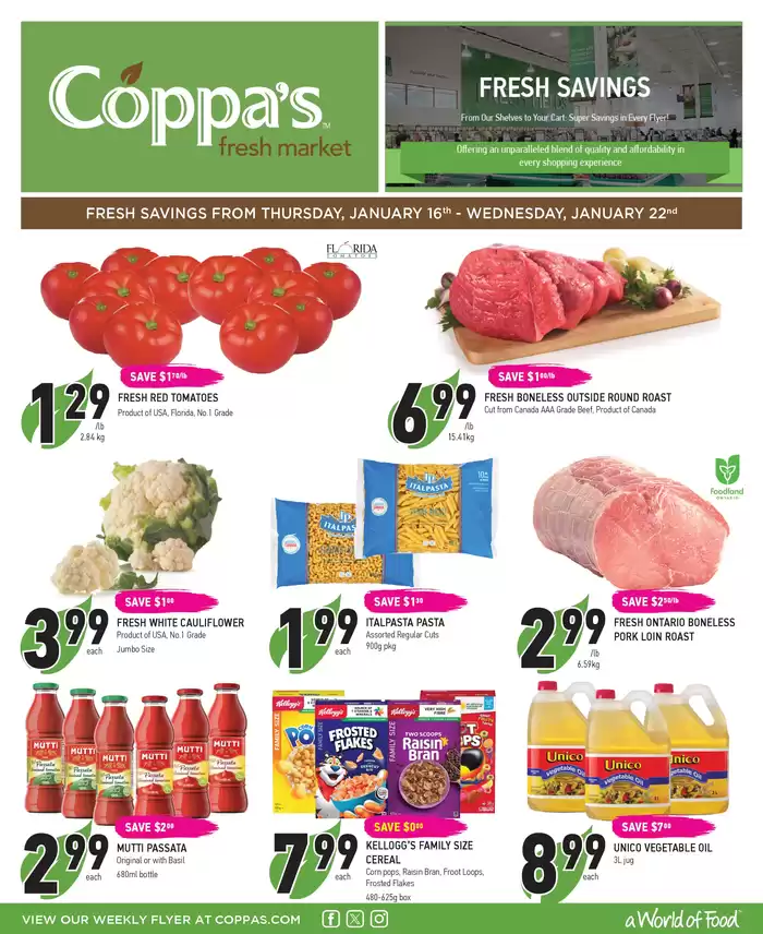 Coppa's catalogue in Toronto | Fresh Savings | 2025-01-16 - 2025-01-22