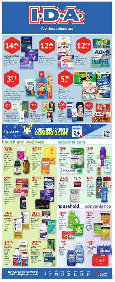 Pharmacy & Beauty offers in Pilot Butte | Weekly Specials in IDA Pharmacy | 2025-01-17 - 2025-01-23