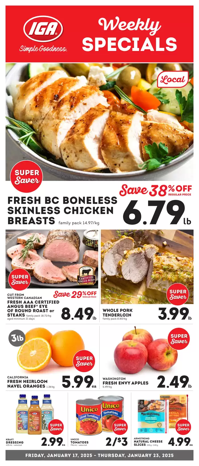 Market Place IGA catalogue in VALEMOUNT | Market Place IGA weekly flyer | 2025-01-17 - 2025-01-23