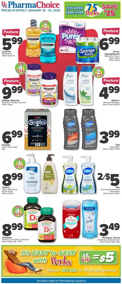 Pharmacy & Beauty offers in Hodgson MB | Exclusive deals and bargains in PharmaChoice | 2025-01-16 - 2025-01-22