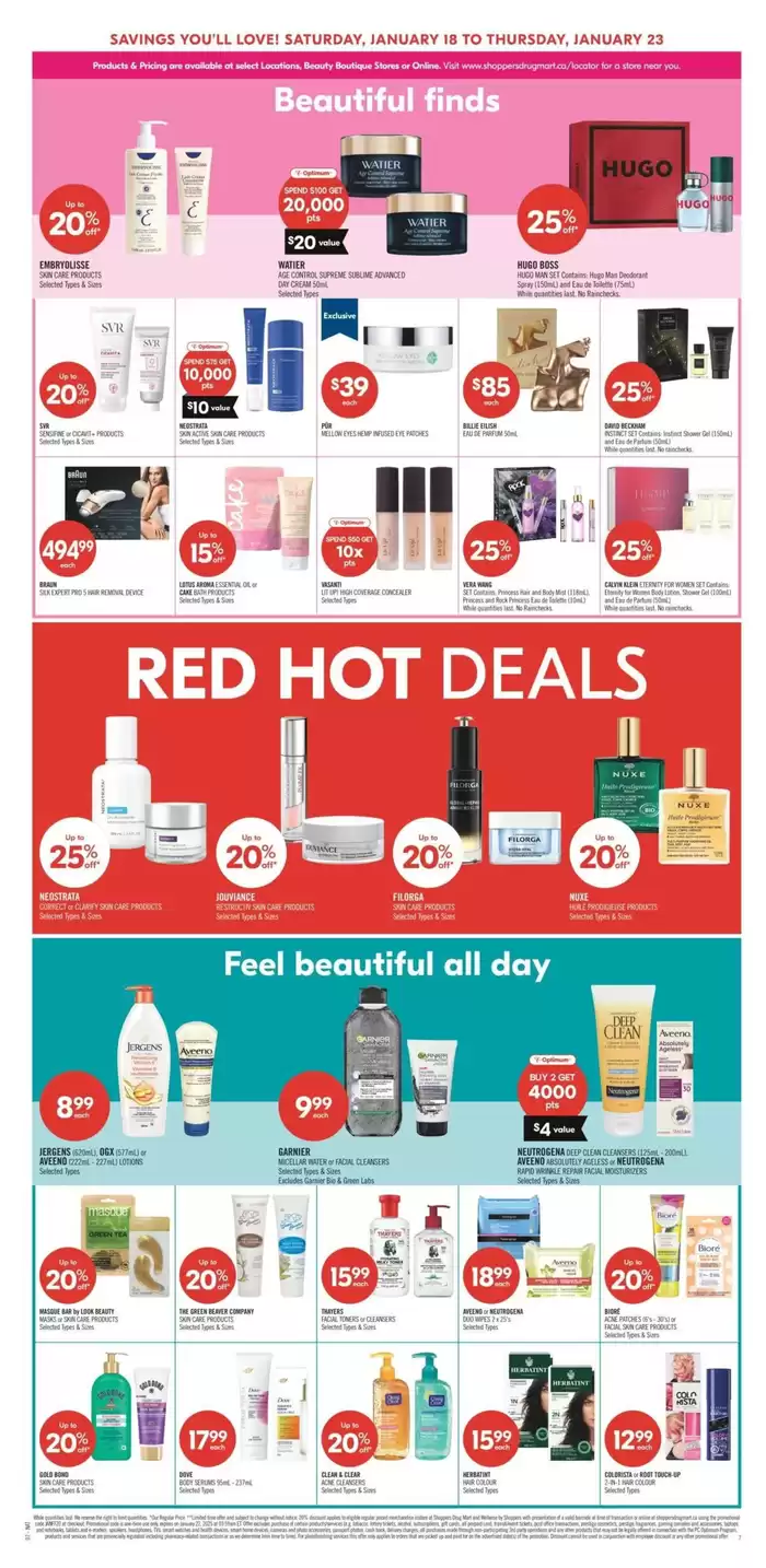 Shoppers Drug Mart catalogue in Winnipeg | Great offer for all customers | 2025-01-18 - 2025-01-23