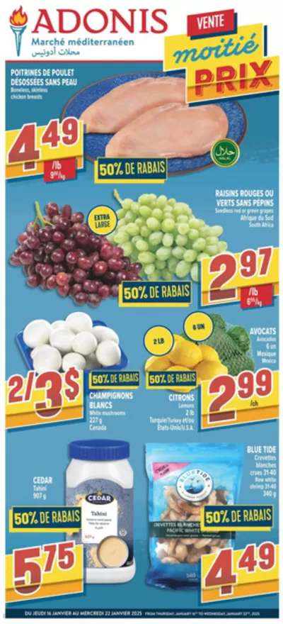 Marché Adonis catalogue in Mississauga | Weekly | 2025-01-16 - 2025-01-22