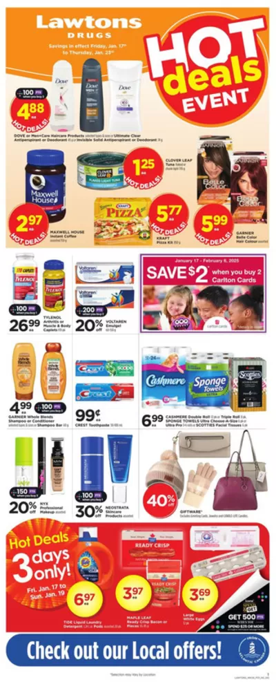 Pharmacy & Beauty offers in Halifax | Great offer for all customers in Lawtons Drugs | 2025-01-17 - 2025-01-23