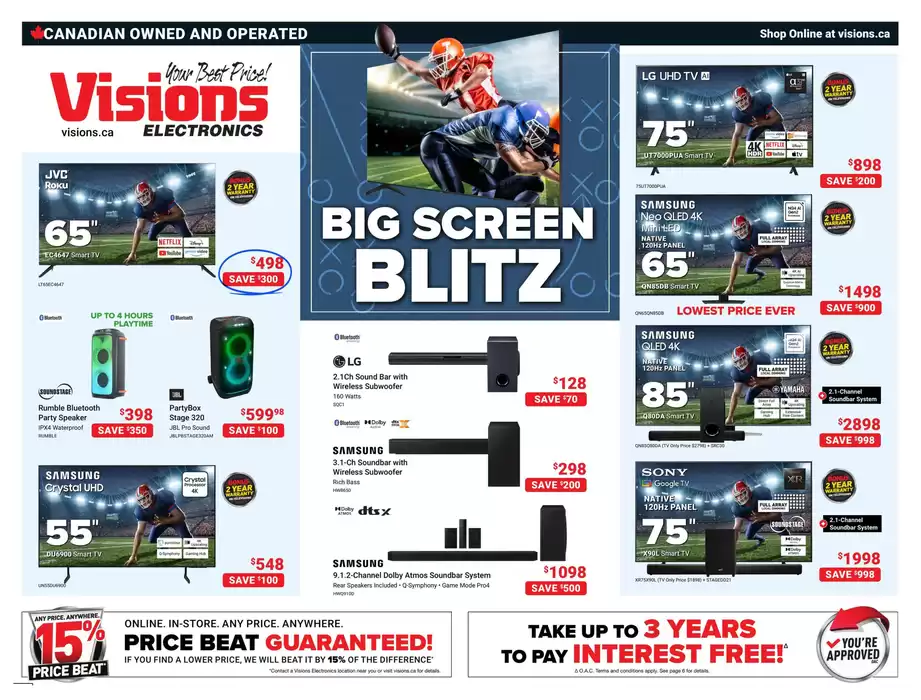 Visions Electronics catalogue in Grande Prairie | Flyer | 2025-01-17 - 2025-01-23