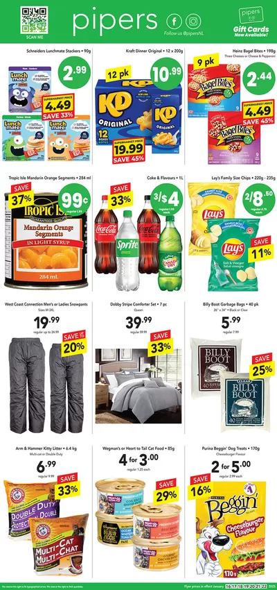 Grocery offers in St. John's | Flyer Pipers in Pipers | 2025-01-17 - 2025-01-24