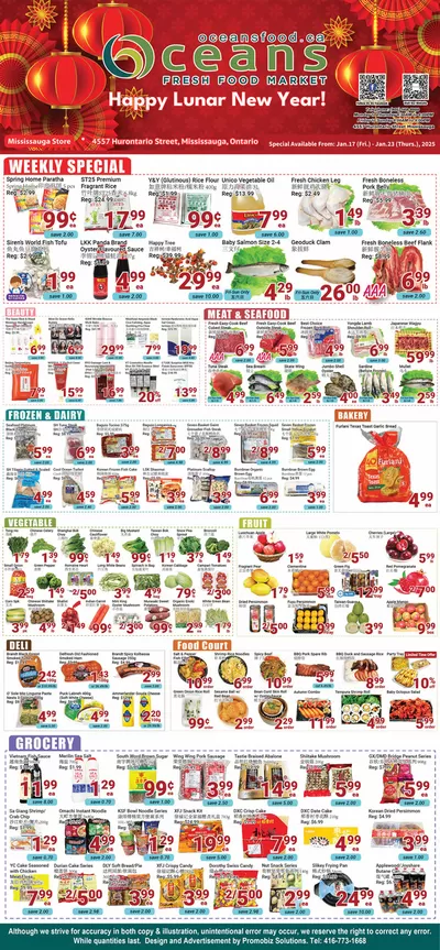 Oceans Fresh Food Market catalogue in Mississauga | Offers for bargain hunters | 2025-01-17 - 2025-01-24