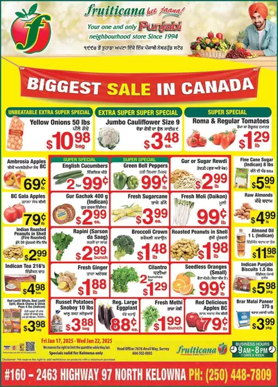 Fruiticana catalogue in Edmonton | Wide range of offers | 2025-01-18 - 2025-01-25