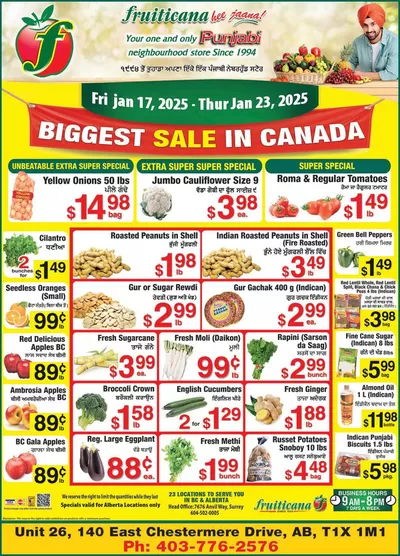 Fruiticana catalogue in Edmonton | Our best deals for you | 2025-01-18 - 2025-01-25