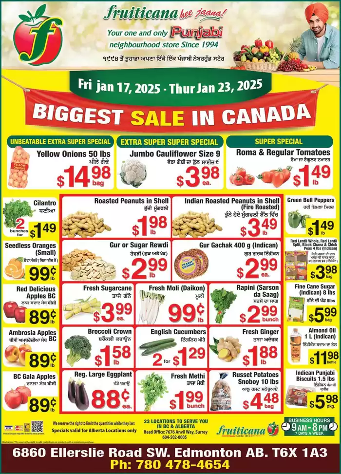 Fruiticana catalogue in Edmonton | Discover attractive offers | 2025-01-18 - 2025-01-25