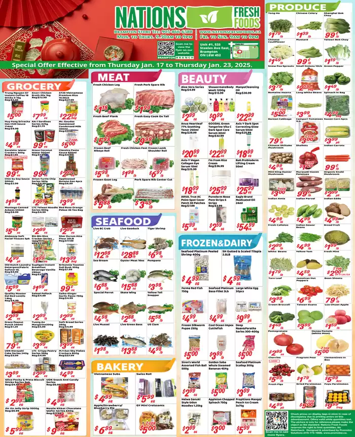 Nations Fresh Foods catalogue in Hamilton | Weekly special Nations Fresh Foods | 2025-01-18 - 2025-01-25