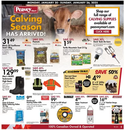 Clothing, Shoes & Accessories offers in Winnipeg | Calving Season in Peavey Mart | 2025-01-20 - 2025-01-26