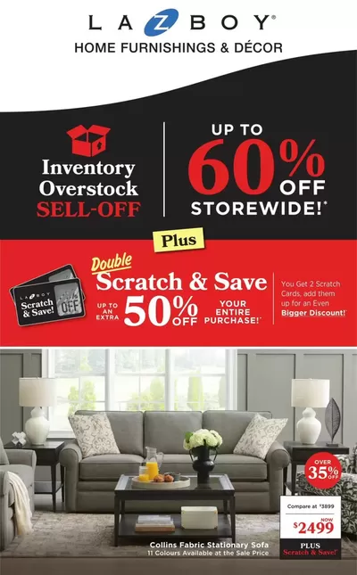 Home & Furniture offers in Walnut Grove | Up To 60% Off in La Z Boy | 2025-01-20 - 2025-01-23