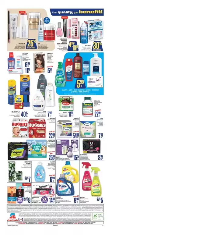 Jean Coutu catalogue in Drummondville | Top deals and discounts | 2025-01-23 - 2025-01-29