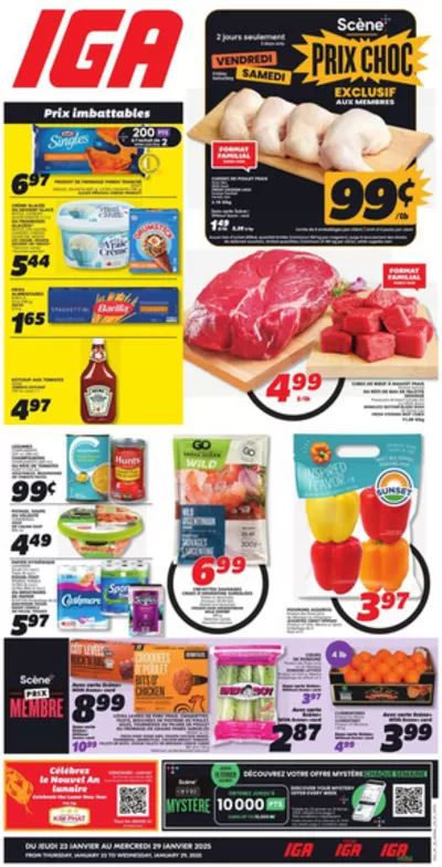 Grocery offers in Sherbrooke QC | Exclusive deals and bargains in IGA Extra | 2025-01-23 - 2025-01-29