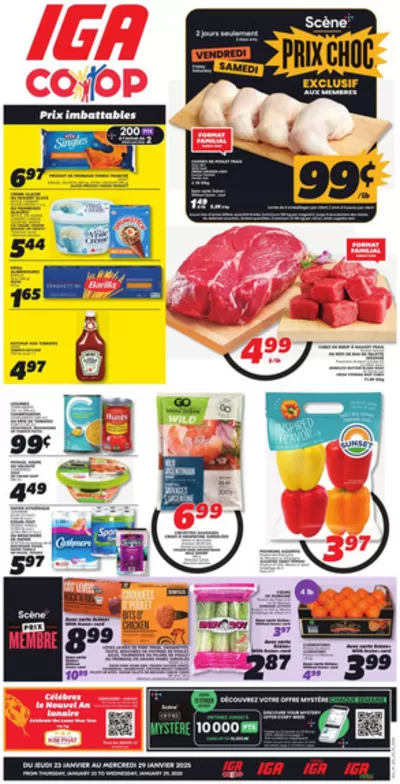 Grocery offers in Sherbrooke QC | New offers to discover in IGA Extra | 2025-01-23 - 2025-01-29