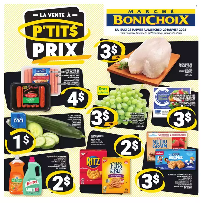 Marché Bonichoix catalogue in Montreal | Our best bargains | 2025-01-23 - 2025-01-29