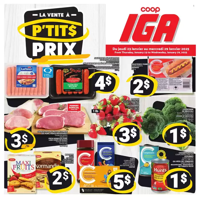 IGA catalogue in Montreal | Current bargains and offers | 2025-01-23 - 2025-01-29