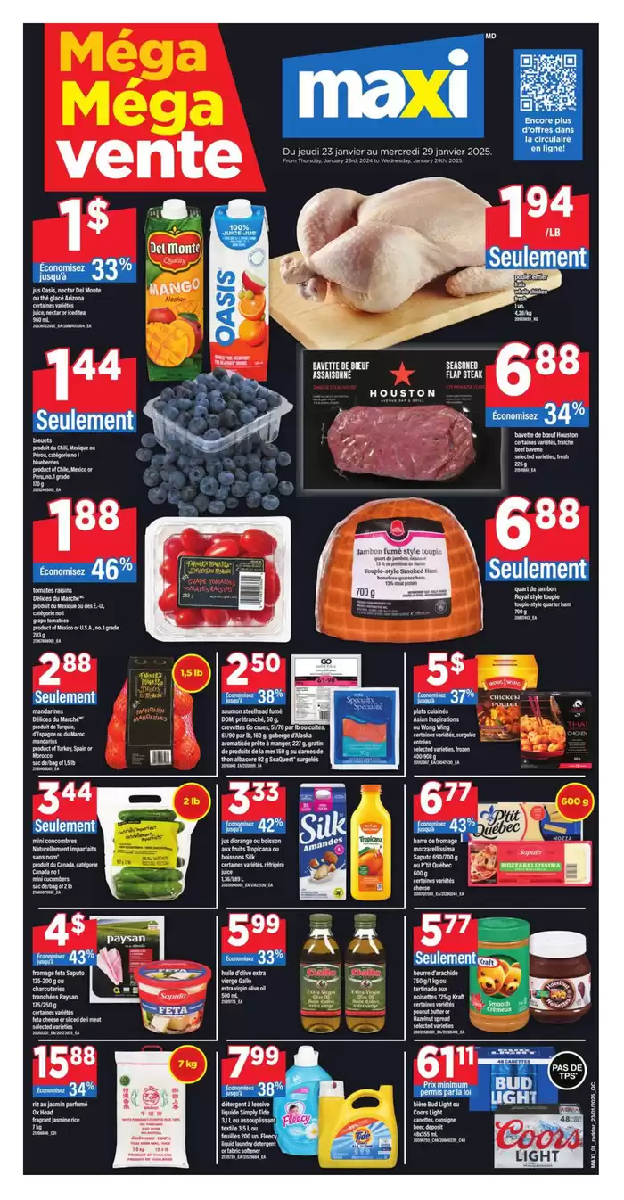 Maxi catalogue in Shawinigan | Great discounts on selected products | 2025-01-23 - 2025-01-29