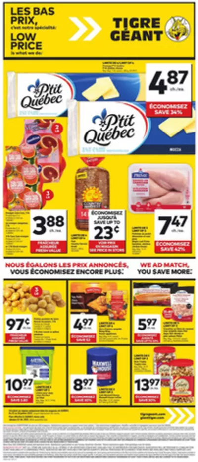 Grocery offers in Sherbrooke QC | Discover attractive offers in Giant Tiger | 2025-01-22 - 2025-01-28