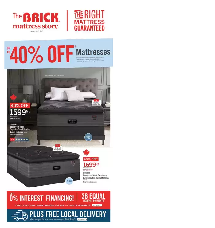 The Brick catalogue in Richmond | Brick Mattress Store | 2025-01-14 - 2025-01-29