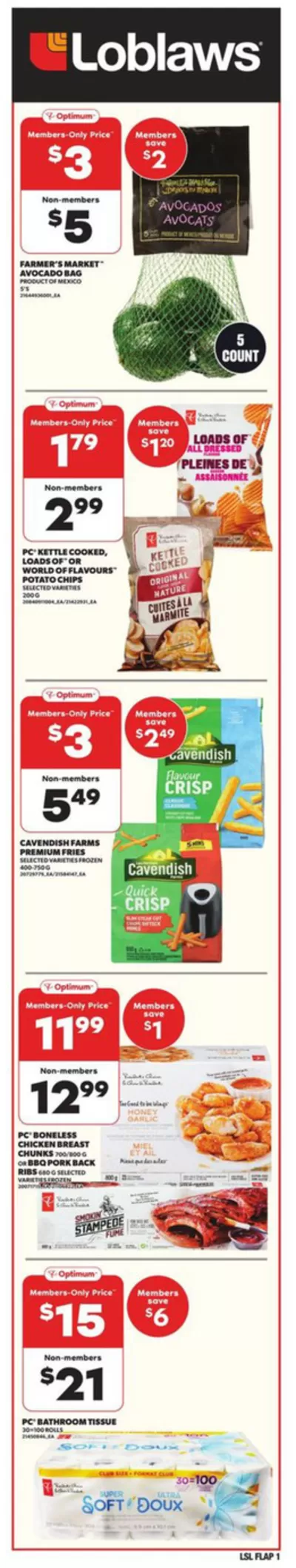 Grocery offers in Mississippi Mills | Weekly Flyer in Loblaws | 2025-01-23 - 2025-01-29