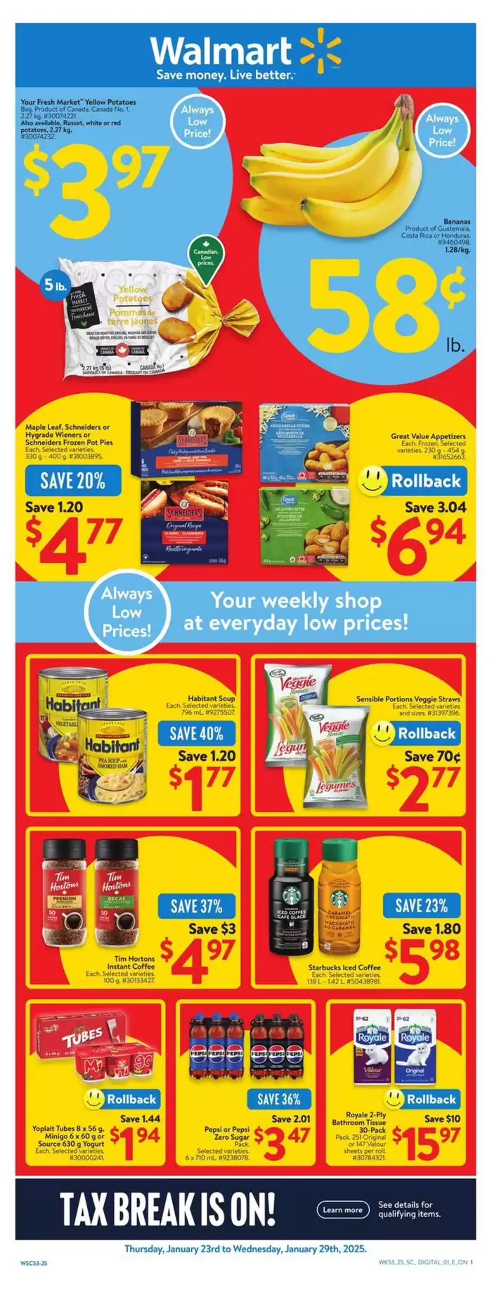 Walmart catalogue in Saint-Jean-sur-Richelieu | Walmart flyer | 2025-01-23 - 2025-01-29