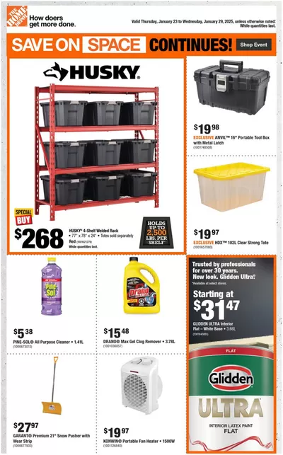 Garden & DIY offers in Georgina | Weekly Flyer_CP in Home Depot | 2025-01-23 - 2025-01-29