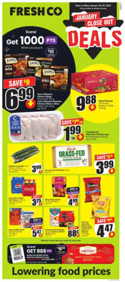 Grocery offers in 100 Mile House | Weekly West in FreshCo | 2025-01-23 - 2025-01-29