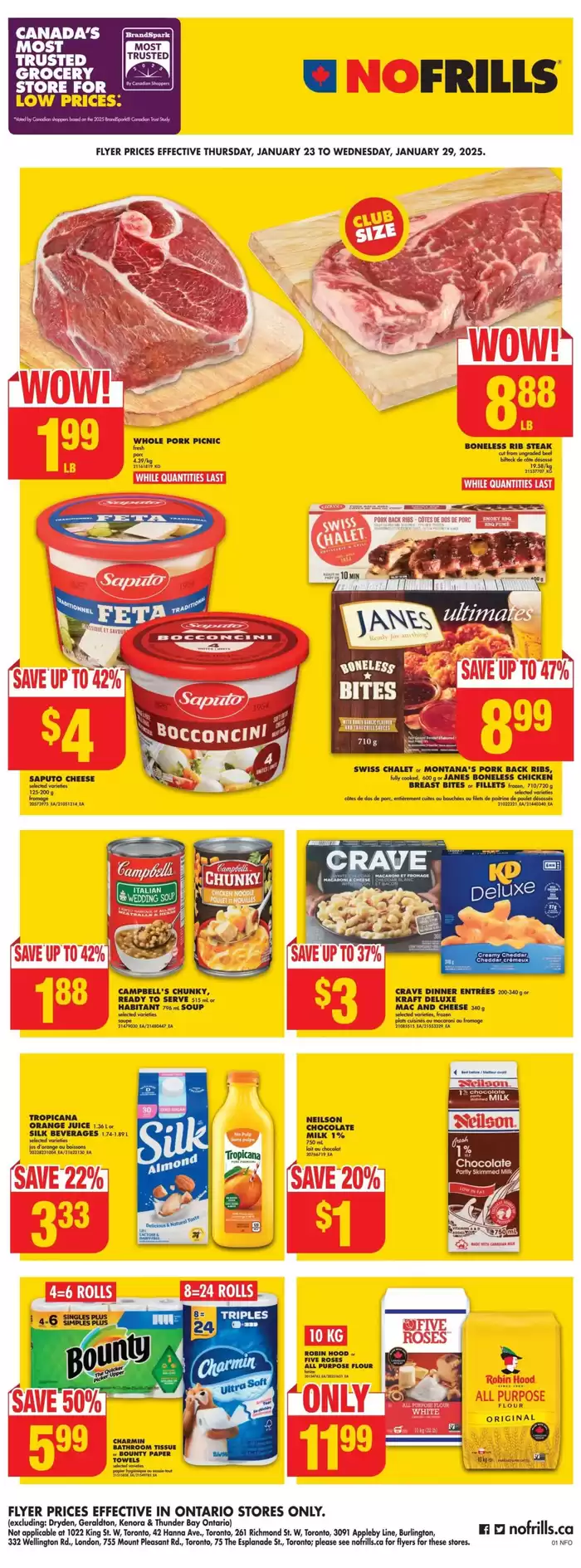 No Frills catalogue in Markham | No Frills Weekly ad | 2025-01-23 - 2025-01-29