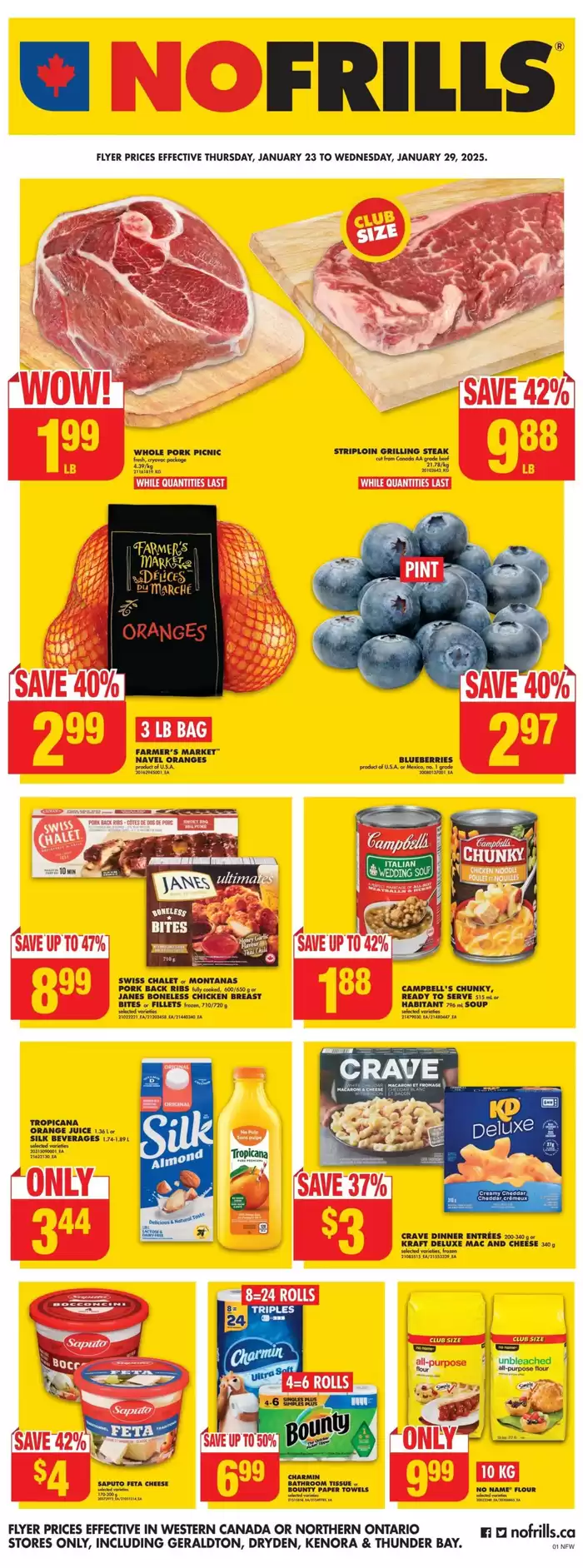 No Frills catalogue in Calgary | Top offers for smart savers | 2025-01-23 - 2025-01-29