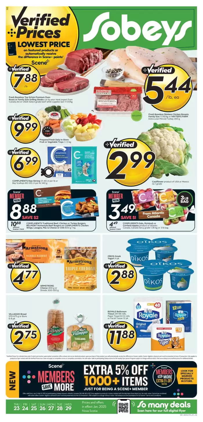 Sobeys catalogue in Moncton | Top offers for smart savers | 2025-01-23 - 2025-01-29