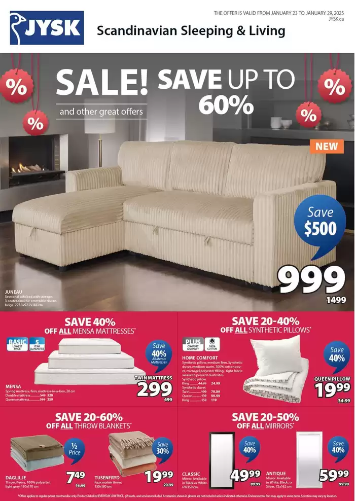 JYSK catalogue in Mississauga | This week's offer Flyer | 2025-01-23 - 2025-02-06