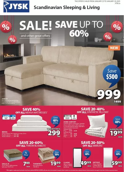 JYSK catalogue in Calgary | This week's offer Flyer | 2025-01-23 - 2025-02-06