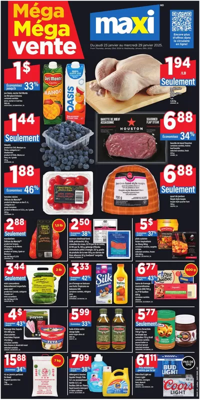 Grocery offers in Saint-Hyacinthe | Weekly Flyer -Hybris in Maxi | 2025-01-23 - 2025-01-29